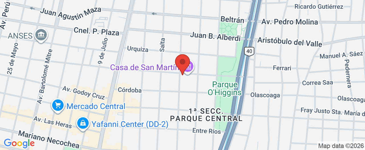 Mapa de la ubicación
