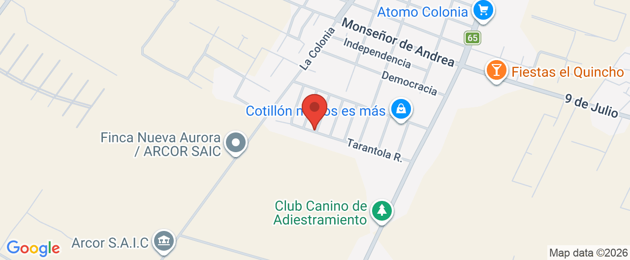 Mapa de la ubicación
