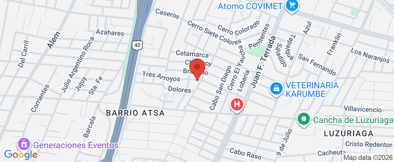 Mapa de la ubicación