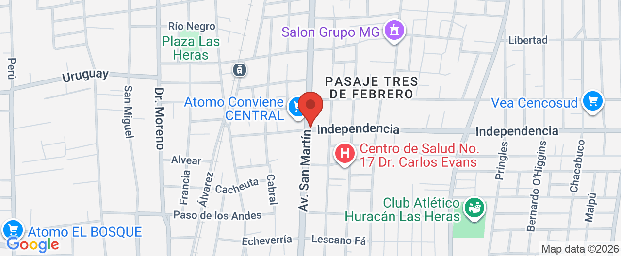 Mapa de la ubicación