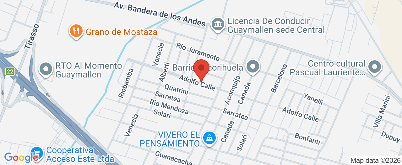 Mapa de la ubicación