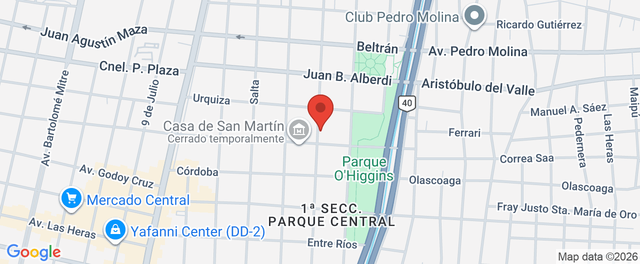 Mapa de la ubicación