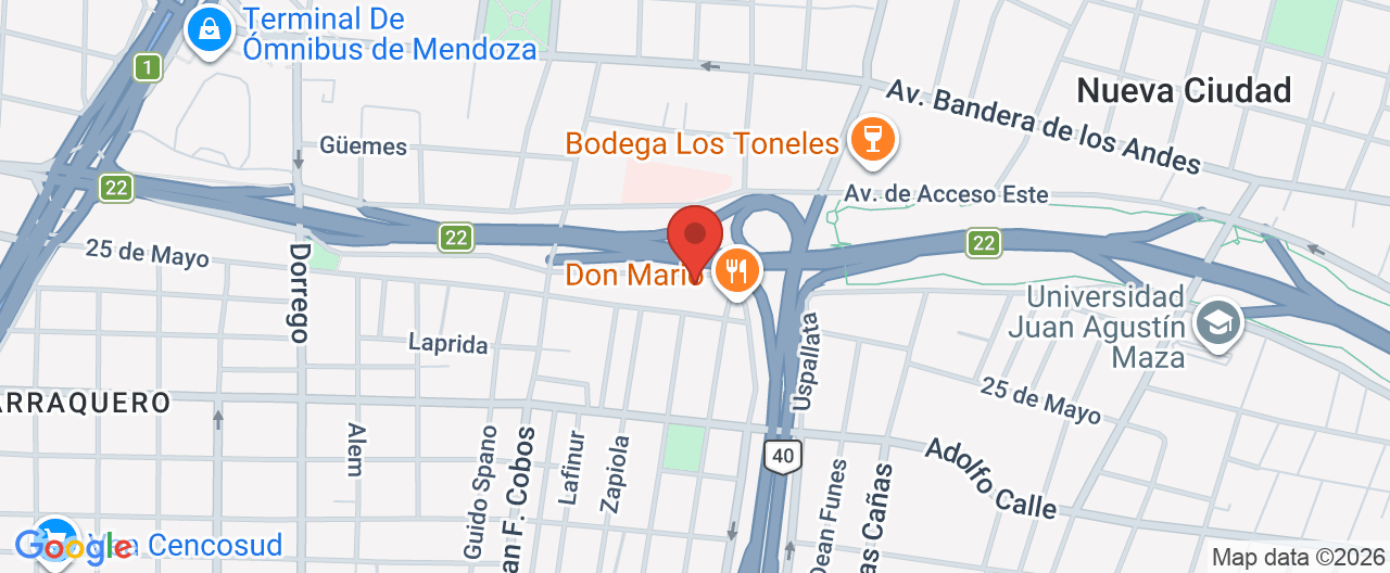 Mapa de la ubicación