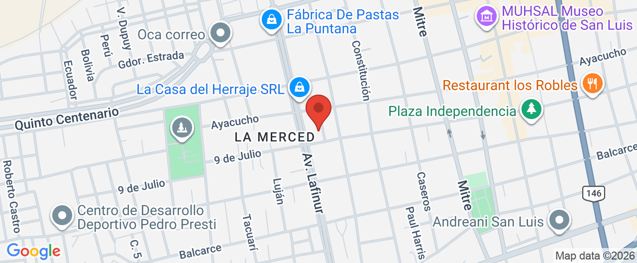 Mapa de la ubicación