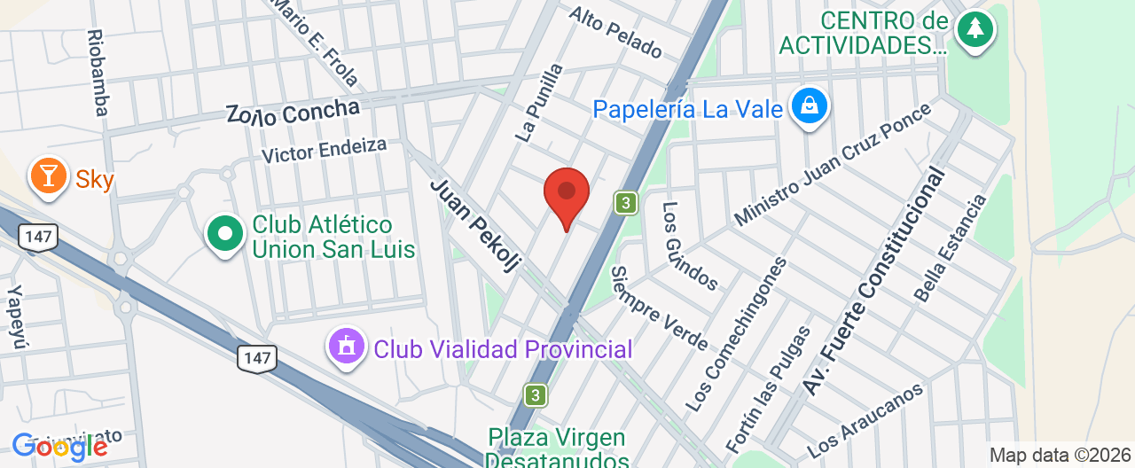 Mapa de la ubicación