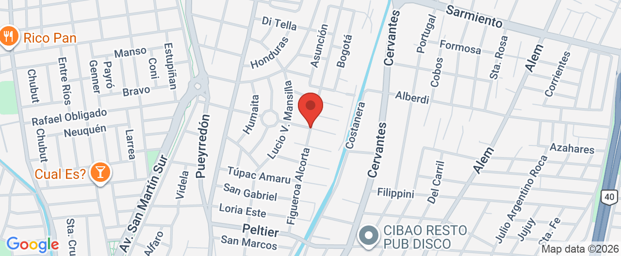 Mapa de la ubicación