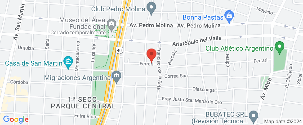 Mapa de la ubicación