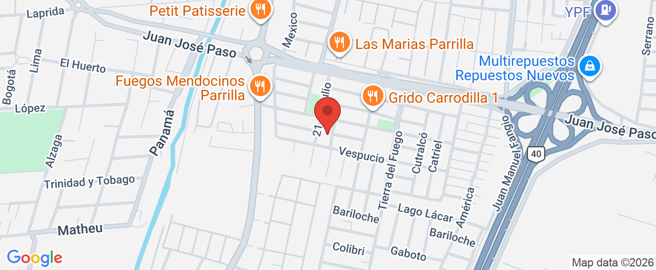 Mapa de la ubicación