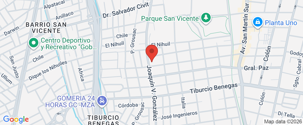 Mapa de la ubicación