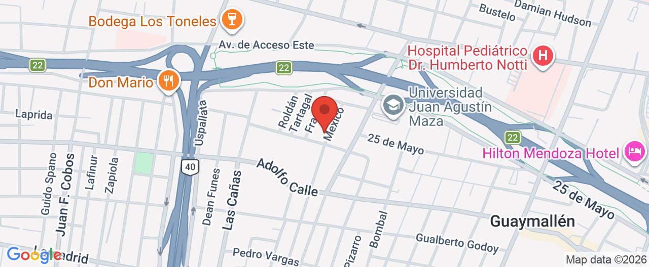 Mapa de la ubicación