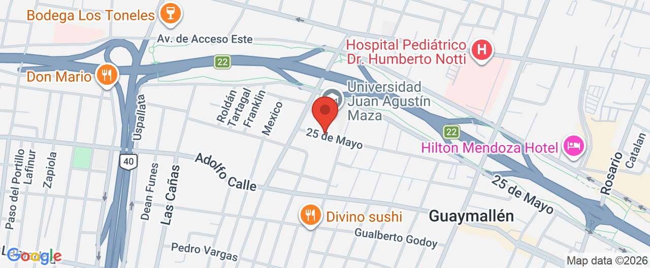 Mapa de la ubicación