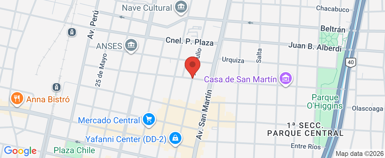 Mapa de la ubicación